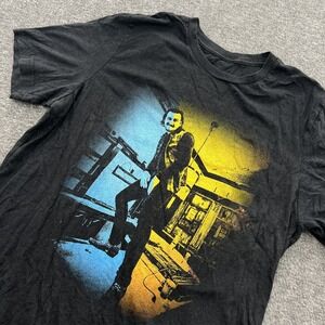 Morgan Wallen T Shirt Mens L Country Dangerous Tour Concert Black SS *Flaw